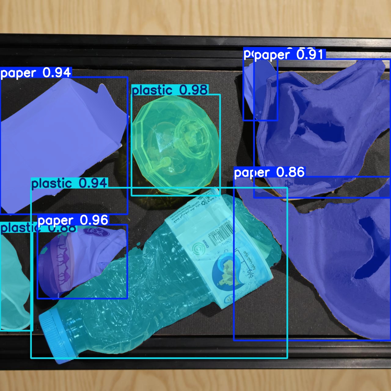 AI detection - mixed waste stream